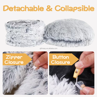 Ensemble de jouets interactifs pour chat, 20, 24 ou 30 pièces, tunnel en peluche pour chaton, lit en forme de beignet, tunnel pliable pour chat avec jouets pour chat