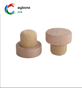 Corcho Plástico Personalizado Madera Bajo Moq Personalizado T Forma Tapones Sintéticos Tapones para Botellas de Vino - Product Image 6