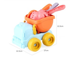 ชุดของเล่นอาบน้ำปลอดภัยรักษ์โลกสำหรับเด็ก ฤดูร้อน ปี 2024 ชุดแม่พิมพ์ทราย ชุดเครื่องมือพลั่วชายหาด ของเล่นทรายสำหรับเดินทางกลางแจ้ง 15 ชิ้น - Product Image 6