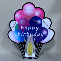 Présentoir LED en acrylique en forme de ballon pour bouteilles, glorificateur de vin, support de présentation VIP pour champagne, pour discothèque, bar, fête, lounge