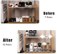 Organisateur de chaussures à 20 emplacements, support de rangement réglable pour chaussures, économiseur d'espace, plateau de présentation pour baskets, étagère pour placard