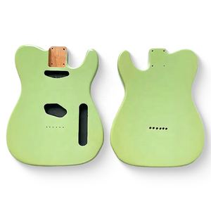 Cuerpo de guitarra TL de tilo verde macizo con acabado personalizado de un proveedor de piezas DIY - Product Image 1