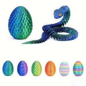 Custom 3D Printed Eco-Friendly Educational Toys Viper Birthday Gift <strong>Rapid</strong> Prototyping Snake Model - Product Image 6