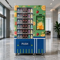 Distributeur automatique de boissons et de snacks, distributeur automatique sans personnel, distributeur automatique en libre-service pour bureau, station, centre commercial