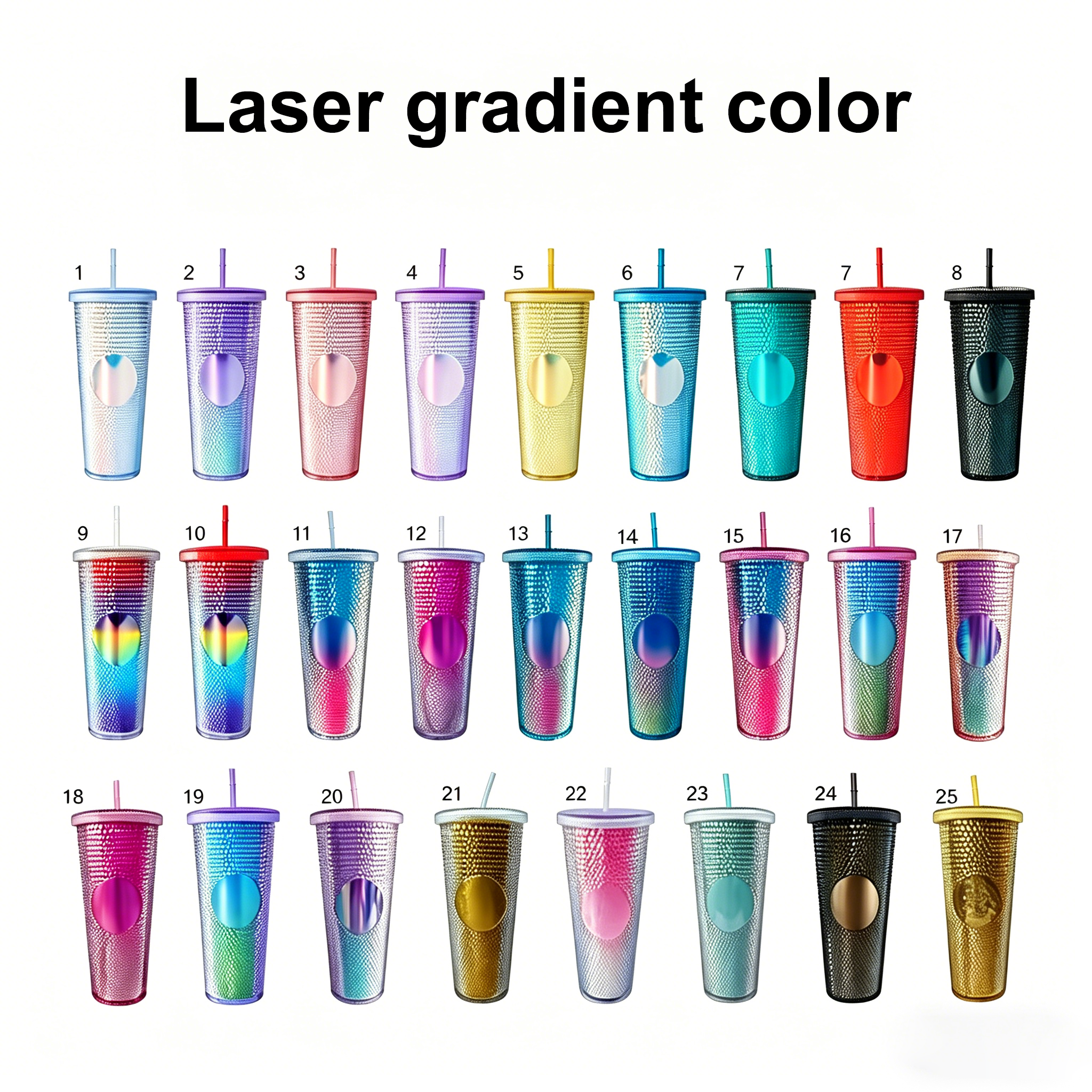 Couleur dégradée laser