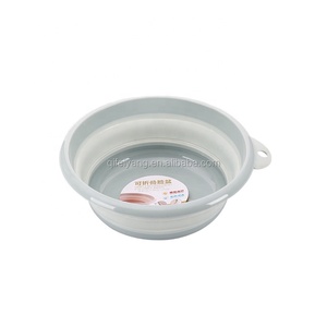 High Quality Round Face Wash basin Folding Collapsible Plastic Basin
