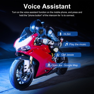 <span class=keywords><strong>Ejeas</strong></span> <span class=keywords><strong>Q2</strong></span> impermeable motocicleta intercomunicador auriculares ABS Bluetooth 5,1 casco intercomunicador para Moto - Product Image 5
