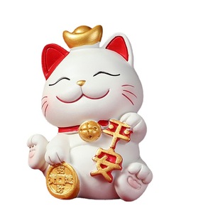 Creative Lucky Cat <b>Car</b> Dashboard <b>Ornament</b> Plastic Resin New <b>Car</b> Decoration Holiday Gift Personal Gift - Product Image 5