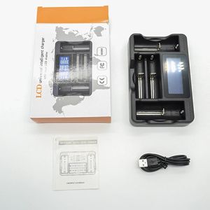 GEB <span class=keywords><strong>Chargeur</strong></span> pour AA AAA <span class=keywords><strong>CR123A</strong></span> 18650 26650 22650 14500 avec prise UK 220v AC LCD Display Universal <span class=keywords><strong>Rechargeable</strong></span> Battery Charger - Product Image 2