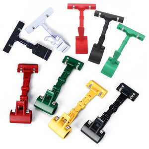Hot Seller Supermarket Retail A4 Promotion <b>Frame</b> Double Sided PVC Plastic Pop Clips Sign Display Clips Price Tag - Product Image 1