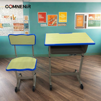 Ensemble de mobilier scolaire moderne tout-en-un : bureau et chaise pour salle de classe, mobilier étudiant très demandé pour l'école primaire