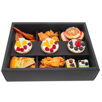 Boîte de papier ondulé durable fenêtre transparente poulet frit Sushi à emporter Brunch plateau coffrets cadeaux Cupcake petit déjeuner