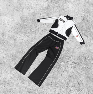 100% algodón Terry sudaderas pulóver ropa de calle de alta calidad con capucha y pantalones de chándal conjunto para hombres patrón impreso chándales - Product Image 2