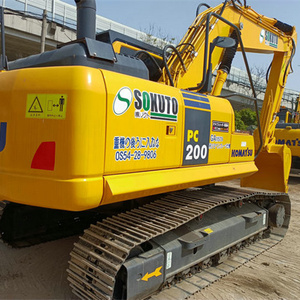 Haute qualité Komatsu PC200-7 utilisé pelles sur chenilles hydrauliques 20T PC200 pelleteuses agricoles d'occasion pelle domestique moyenne - Product Image 2