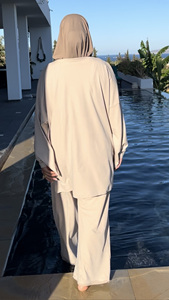 穆斯林泳装女性伊斯兰游泳布基尼带头巾防水布基尼穆斯林 - Product Image 3