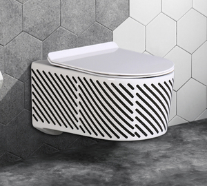 Una pieza cerámica sanitaria <span class=keywords><strong>inodoro</strong></span> colgado en la pared de baño Wc lavado de porcelana cerámica de pared colgaba en los baños - Product Image 3