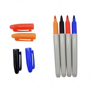 Custom Logo Fine Tip <b>Washable</b> or Permanent Fabric <b>Marker</b> Pen Set for T-shirts Textiles Shoes Handbags - Product Image 2