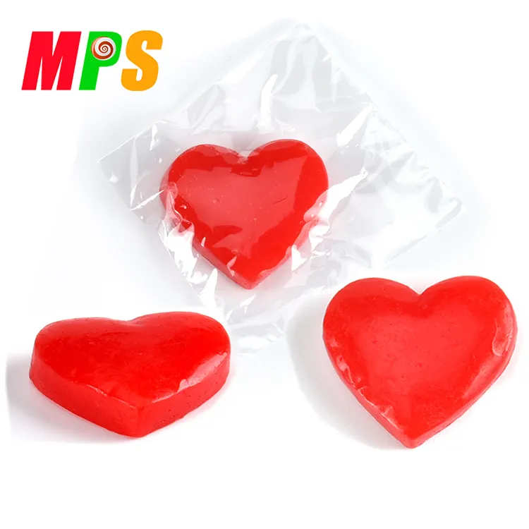 Bonbons thème amour, cœur aux couleurs rouges, pour enfant, 1 pièce