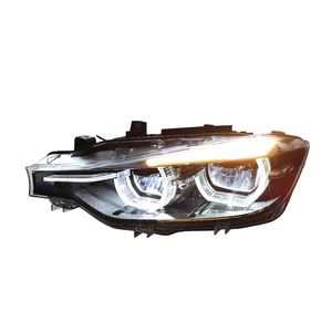 Faros Delanteros LED F30 F35 320 325 <span class=keywords><strong>330</strong></span> 328, Piezas Automotrices, Sistema de Iluminación, Decoración Negra, Aptos para <span class=keywords><strong>BMW</strong></span> Serie 3 2016-2018 - Product Image 3