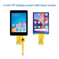 شاشة لمس IPS TFT LCD مقاس 2.0 بوصة بدقة 240×320 مع واجهة SPI MCU و22 دبوس، شاشة لمس سعوية مع إضاءة خلفية LED بيضاء وسطوع 350 شمعة/م2
