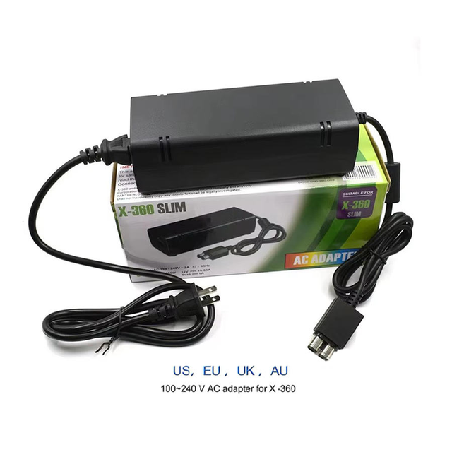 New Arrival 96W Universal AC Adapter Power Supply for X-360 Slim Console Plug-in Game Charger Replacement