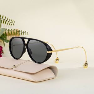 Gafas de Sol de Moda para Mujer 2025 con Logotipo Personalizado, Montura Grande, Protección UV400, Estilo Y2K, Doble Viga, Tipo Piloto - Product Image 6