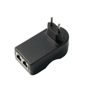 54V 0.5A 27W 802.3 Af 48v 500ma 24v 1a 10/100mbps Poe üzerinden Ethernet POE adaptörü POE enjektörü