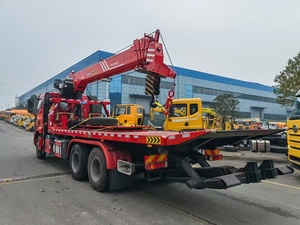 Pickup Broken Car Prix d'usine 6x4 Flat Bed Wrecker Tow Truck Flatbed Platform Recovery 18Ton Towing Truck <span class=keywords><strong>à</strong></span> vendre - Product Image 6