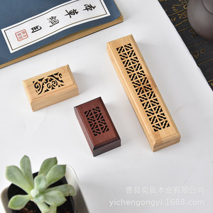 กล่องธูปไม้ไผ่ 14.8*3.5*2.2 สำหรับเก็บของหอม ใช้กับโต๊ะน้ำชา - Product Image 2