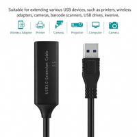 Câble d'extension USB 3.0 mâle vers femelle 5M 10M avec port d'alimentation externe, transfert de données haute vitesse pour périphériques informatiques