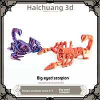 Cetak 3D Ekor Kalajengking Hewan dengan Sendi yang Dapat Digerakkan, Dekorasi Halloween Natal, Ornamen, Mainan untuk Dekorasi Meja