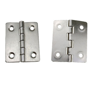 Charnières en fer Yoyow 44x36.5x1mm, quincaillerie pour porte d'armoire, charnière de meuble avec finition plaquée - Product Image 3