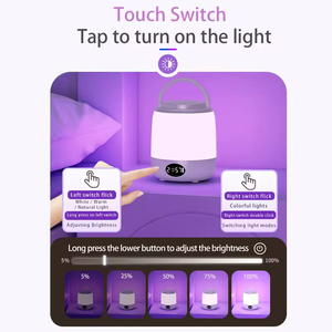 Led bảng đèn <span class=keywords><strong>USB</strong></span> sạc cắm trại ánh sáng bảy màu Nhiệt độ điều khiển từ xa đèn cạnh giường ngủ ánh sáng ban đêm - Product Image 4