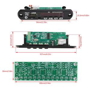 วิทยุ FM ชุดอุปกรณ์อิเล็กทรอนิกส์ DIY ลำโพงที่รองรับ BT 5.0 พร้อมตัวบ่งชี้ระดับเสียงที่ทำงานด้วยเสียง LT875418221748 วิทยุ FM ที่ทำงานด้วยเสียง - Product Image 3