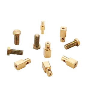 Vis en cuivre usinée avec précision, diamètre 100 mm, longueur 300 mm, forme ronde, finition tour CNC, composant de quincaillerie - Product Image 4
