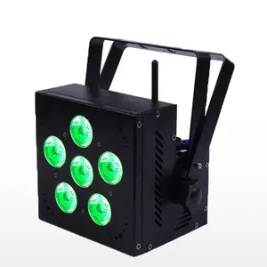 Wifi Control 6x18W 6IN1 RGBWA UV Wireless Battery Uplighter LED Par Light For Wedding DJ disco