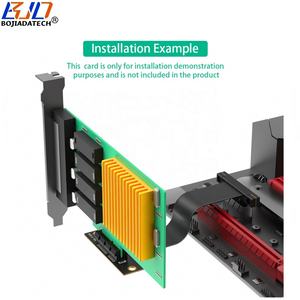 Kabel Ekstensi Kartu Riser Adaptor Dual 90 Derajat PCI-E 5.0 1X ke PCIe X1 Baru dari Pabrik 16Gbps 10CM - Product Image 5