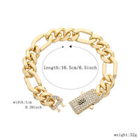 Chaîne en corde à boucle de glace neuve de 6 mm, 8 mm, 10 mm, en laiton de haute qualité, plaquée or 14 carats, bracelet Manaco, collier, bijoux pour hommes et femmes