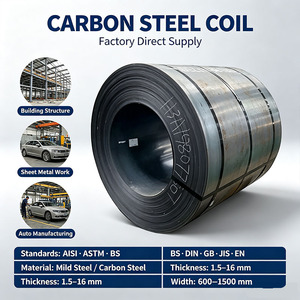 Bobina de Acero al Carbono HRC Q235B <span class=keywords><strong>S235JR</strong></span> 0.8mm-20mm 1250mm, Certificación JIS/BIS <span class=keywords><strong>EN</strong></span> A36, Bobinas de Metal Laminadas <span class=keywords><strong>en</strong></span> Caliente, Precio Competitivo, China - Product Image 1