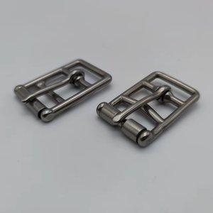 Carosung commercio all'ingrosso personalizzato 1 pollice in acciaio inox briglia fibbia doppia barra cavallo circonferenza cintura rullo perno fibbie Halter Hardware - Product Image 5