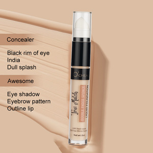 Fond de teint liquide double tête à éponge, couvrance modulable, masque les imperfections, atténue les cernes, estompe les taches, respirant, fini mat - Product Image 1