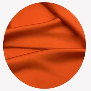 Fábrica de China suministra Satén de seda para impresión digital tejido de poliéster spandex satén brillante teñido de telas para vestido