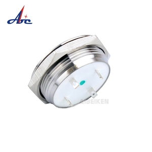 مفتاح زر ضغط IP67 IK10 2A مطلي بالنيكل النحاس/الفولاذ المقاوم للصدأ 30 ، محطة دبوس لحظية - Product Image 3