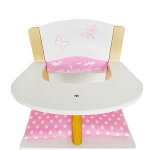 Meubles de poupée jeu de rôle éducation préscolaire <span class=keywords><strong>chaise</strong></span> <span class=keywords><strong>haute</strong></span> alimentation de bébé <span class=keywords><strong>chaise</strong></span> de poupée <span class=keywords><strong>en</strong></span> <span class=keywords><strong>bois</strong></span> - Product Image 6