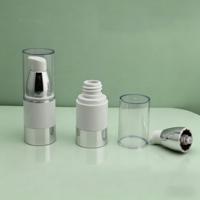 Flacon pompe sans air mince de 15 ml et 30 ml pour emballage cosmétique de sérum et crème visage, personnalisable avec logo, pour soins de la peau
