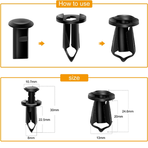 Tuercas de Rueda para Auto, Rosca Métrica Gruesa, Recubrimiento de Zinc Negro, Tornillos Hexagonales de Acero, Fijaciones Automotrices para Reparación y Reemplazo - Product Image 3