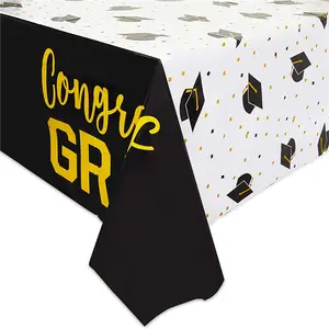 2024 Hot Plastic Table Covers Graduation Custom Table cloth Dining Table Cover