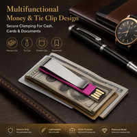 Clé USB 2.0 personnalisée OEM avec logo, format mini-clip de livre, cryptage, carte ultra-fine, garantie 3 ans - 8 Go - 128 Go, cadeau promotionnel scolaire