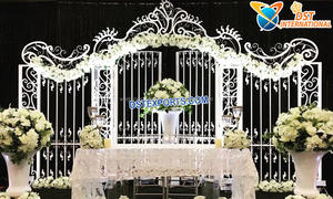Wholesale Lotus Shaped Wedding Metal <b>Backdrop</b> Fantastic Gold Metal Wedding <b>Backdrop</b> Affordable Wedding Flower Shape Metal <b>Frame</b> - Product Image 5
