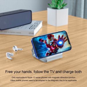 15w <b>Wireless</b> Charger Station Foldable Magnetic Phone Charger 3 in 1 Fast Phone Charger with Holder for Watch Earphone - Product Image 5
